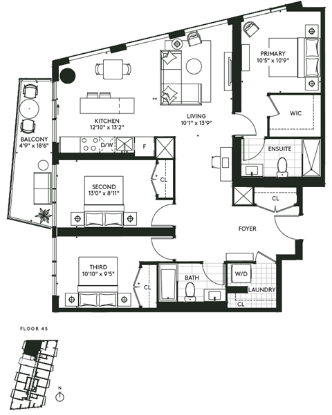 450 Front Street West Studio-3 Beds Apartment for Rent - Photo Gallery 76